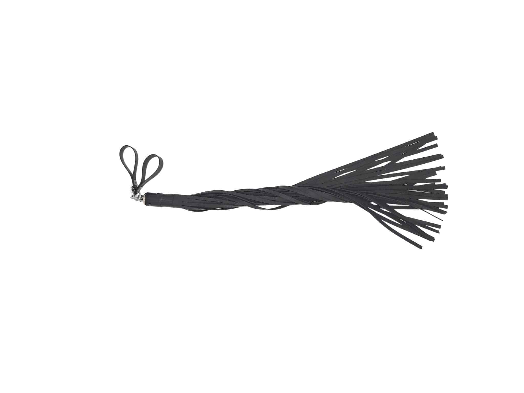 Rubber 1/4” Flogger-Black - Image 2