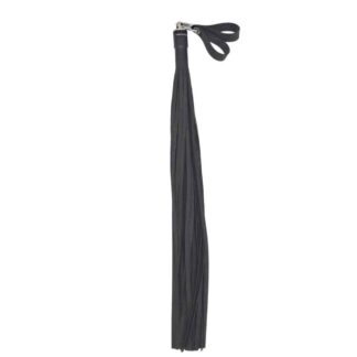 Rubber 1/4” Flogger-Black
