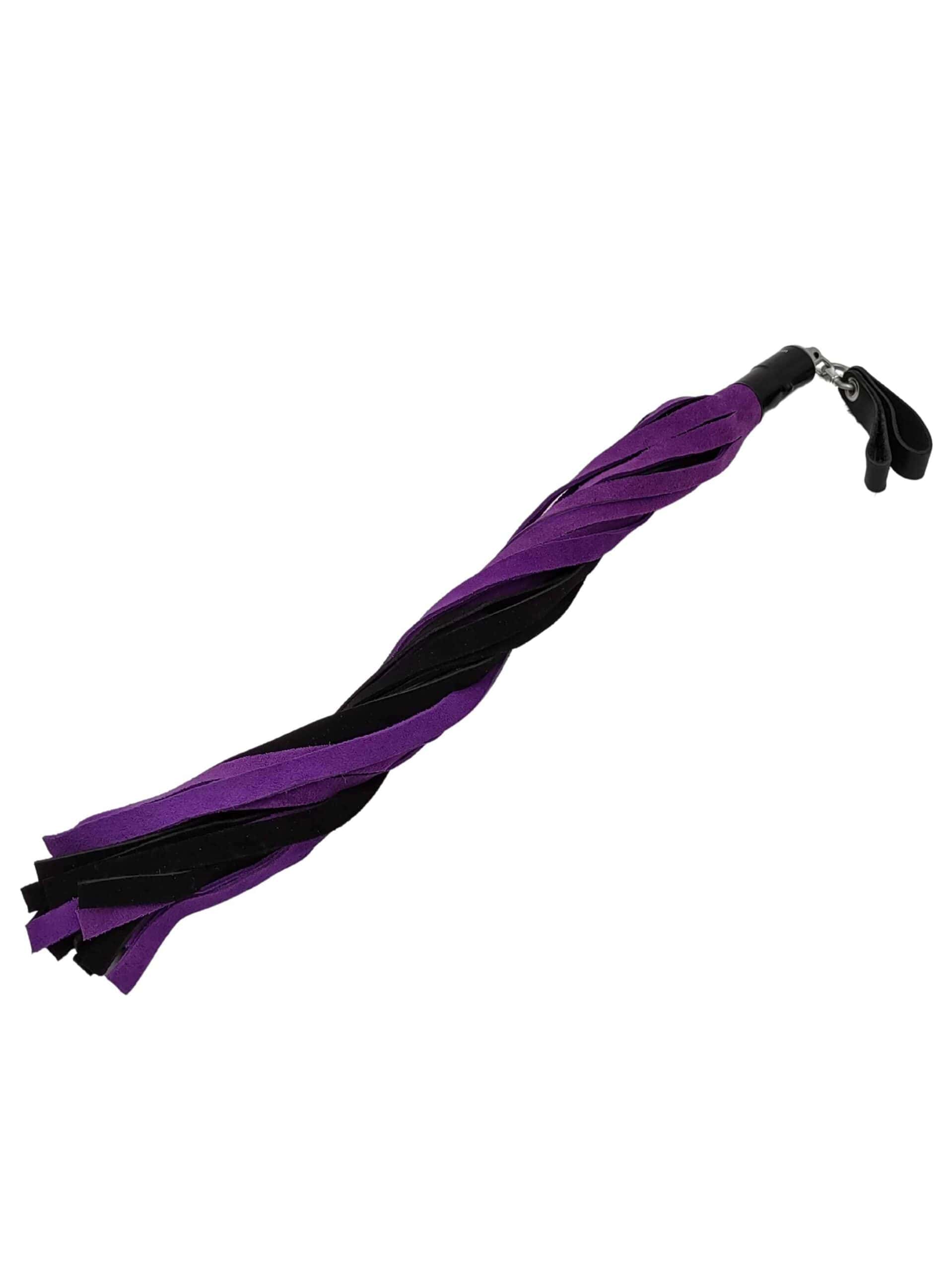 Suede Leather Floggers, w/Fingerloops (Available in 6 silky colors) - Image 4